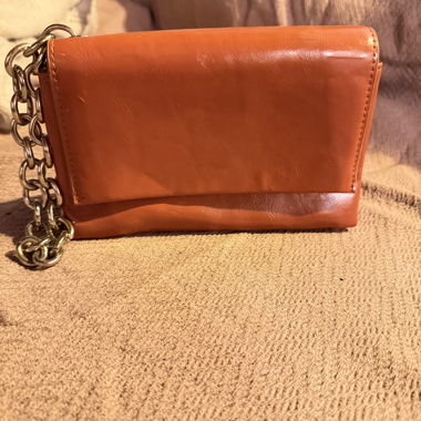 Brown Chain Clutch