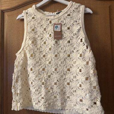 Beige lace top