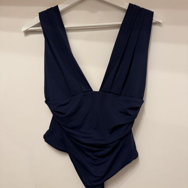 Dunkelblauer Body, Grösse M