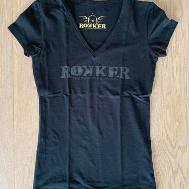 T-shirt Rokker noir col V S