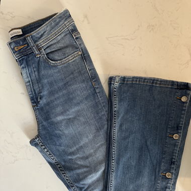 Jeans taille haute 