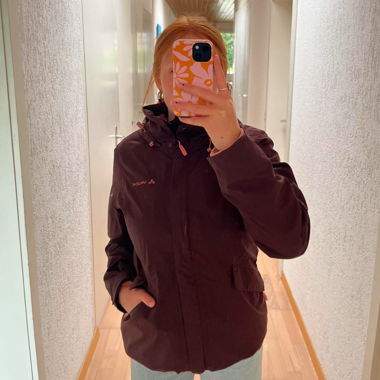 altrosa Regenjacke mit abnehmbare Innenfleecejacke