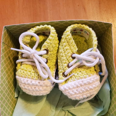 Chaussure All Star crochet fait main