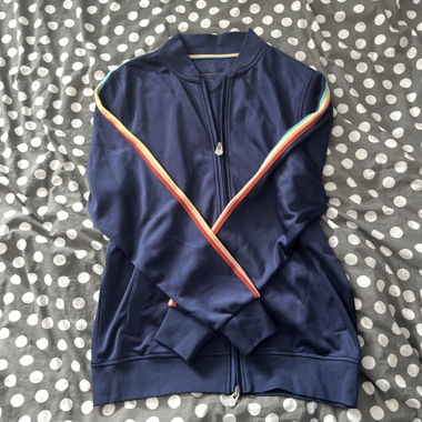 track jacket with stripes