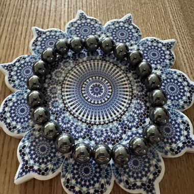 Bracelet en pierre hématite 
