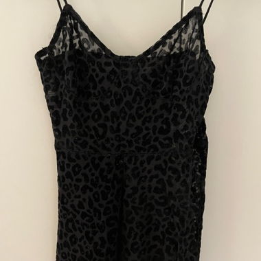Transparenter Leopard Overall