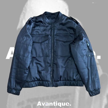 Vintage Black Bomber jacket Y2K 