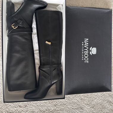 NEW!!! Stivali Navy Boot in bellissimo cuoio taglia 39