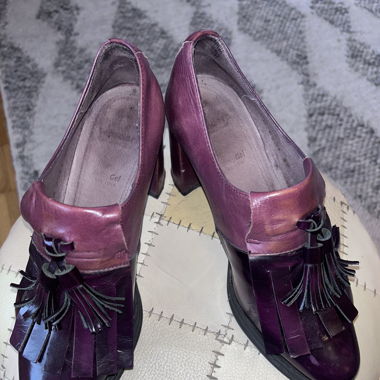 Leder Mokassin / Loafer Bordeaux 37