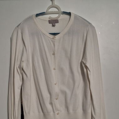 Thin, white Cardigan 