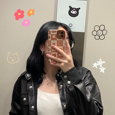 Kunstlederjacke / Faux leather jacket 