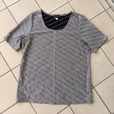 Graues Damen T-Shirt y2k