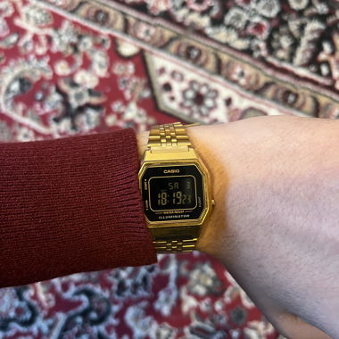 Gold Casio watch