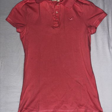 Hollister Pink Polo, Size S