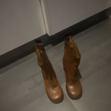 Damen Joseph Stiefelette Cognac Leder NEU