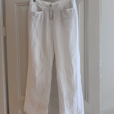 Pantaloni in lino BRAX bianchi