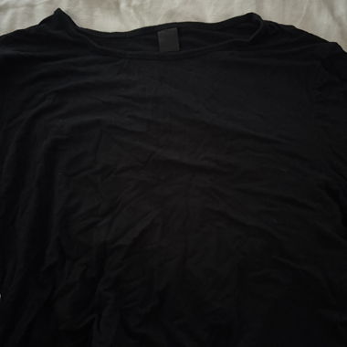 Schwarzes Langarm Top