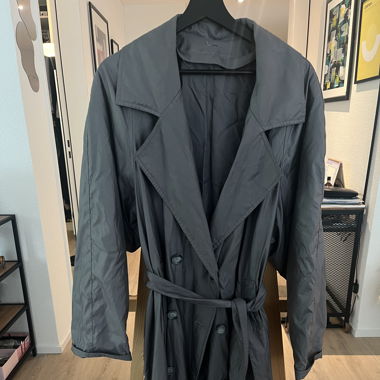 Ultra oversized impermeable trench coat 