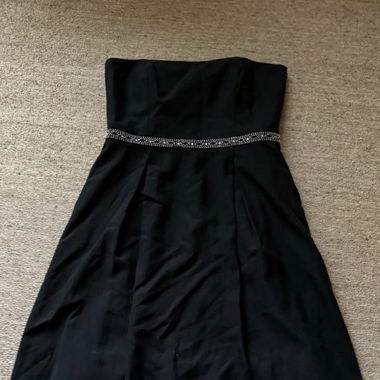 Black Bandeau Cocktail Dress