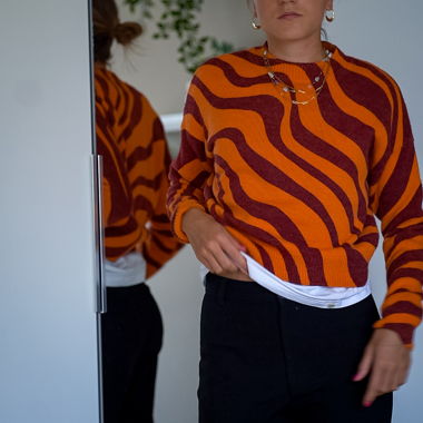 Pullover gestreift