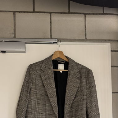Oversized checked blazer