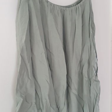 Blouse à bretelles gris-vert