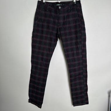Pantalon slim fit à carreaux