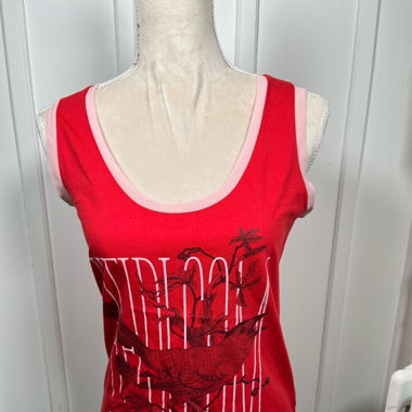 Débardeur rouge femme
