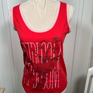 Débardeur rouge femme