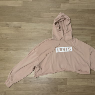 Sweat à capuche rose pâle de la marque Levi’s