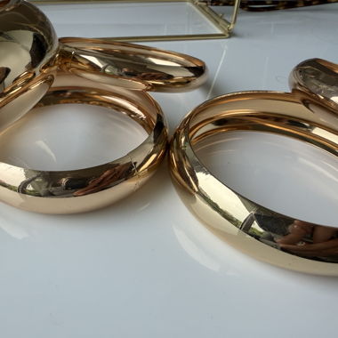 Gold-colored bangles