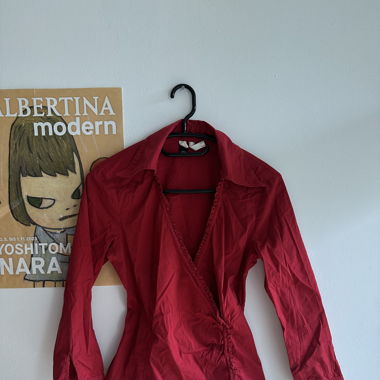 rotes Bluse
