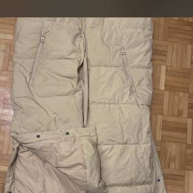 Giacca imbottita puffer beige