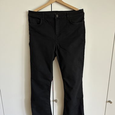 Hallhuber Jeans Flared Leg Schwarz XL Neu