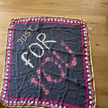 Foulard in seta pura designer Tristano Onofri 85x85cm