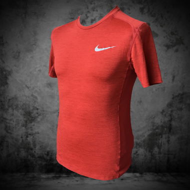 Nike Running Dri-Fit T-Shirt Orange Herren S 