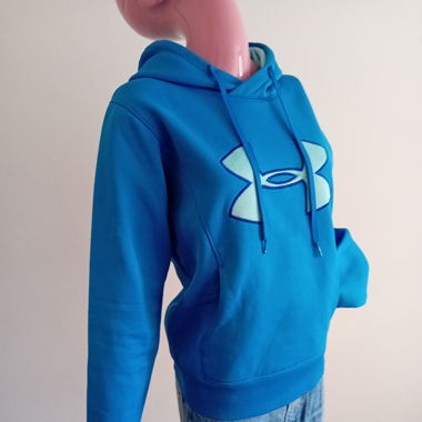 Hoodie, S/M, blau
