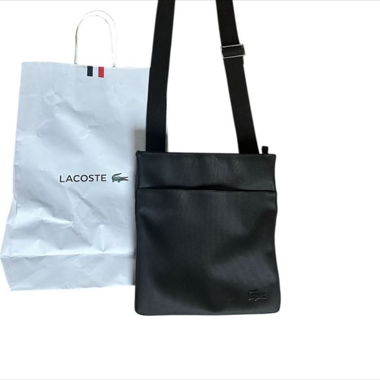 Borsa Lacoste a tracolla nera