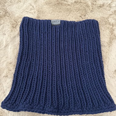 Sciarpa Loop invernale blu scuro