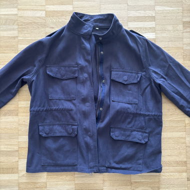 Dunkelblue Freizeitjacke mit Taschen
