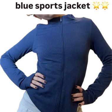veste de sport bleue