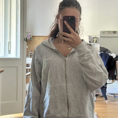 Grey Zip Hoodie