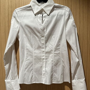 BOSS Hugo Boss weisse taillierte Bluse