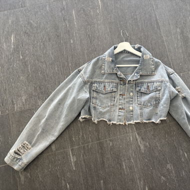 Jeansjacke Grösse m Damen 