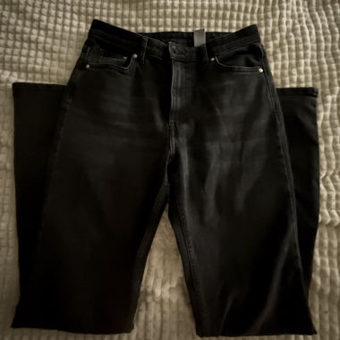Black Bootcut High Waist Jeans Gr. 36