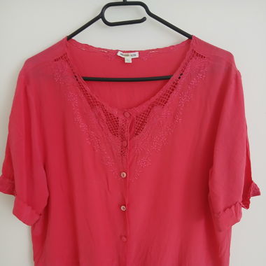 Pink Silk Blouse Vintage Italy
