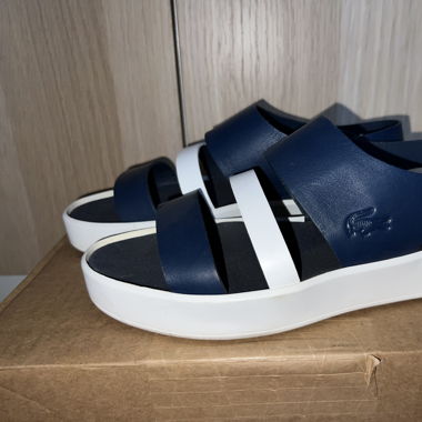 Lacoste Sandalen, 39, navy/weiss