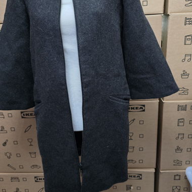 (016) Veste courte ZARA / Manteau en laine - S -