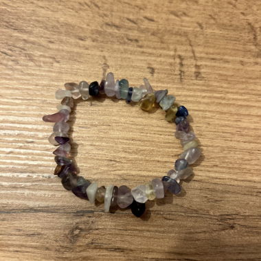 Bracelet en fluorite arc-en-ciel
