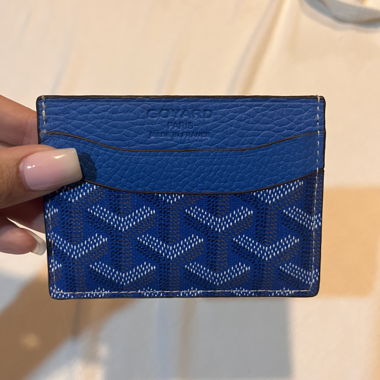 Goyard Style Cardholder – Genuine Leather